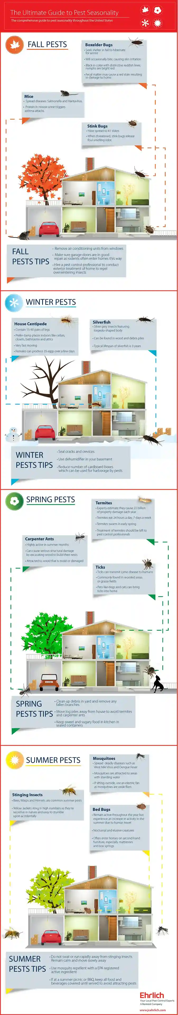 Infographic about pest seasonality