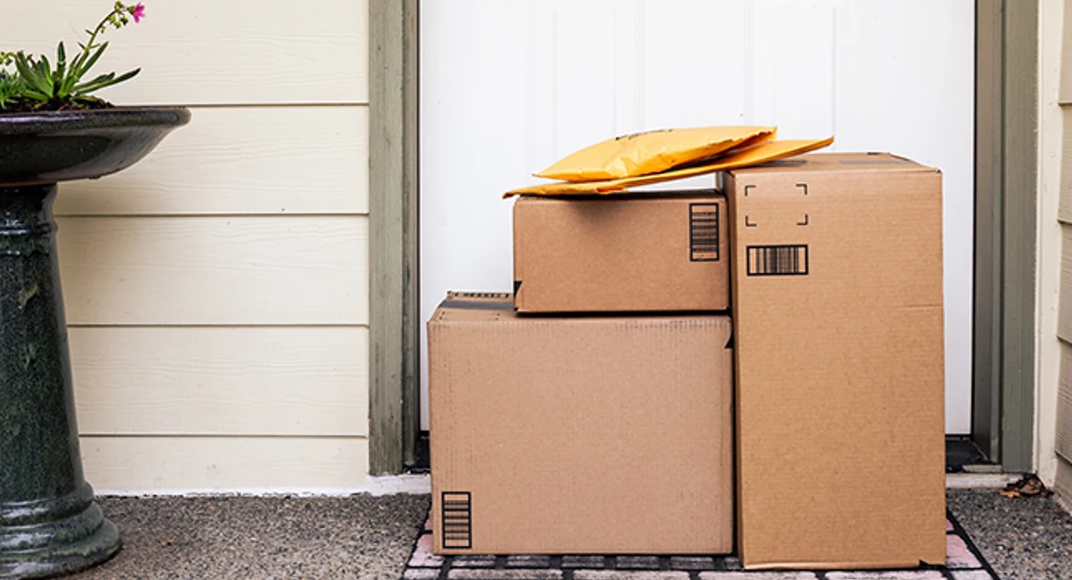 Packages in the entrance
