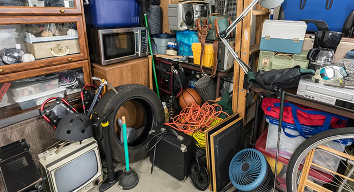 messy garage