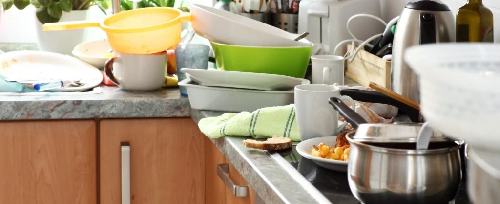 Messy kitchen