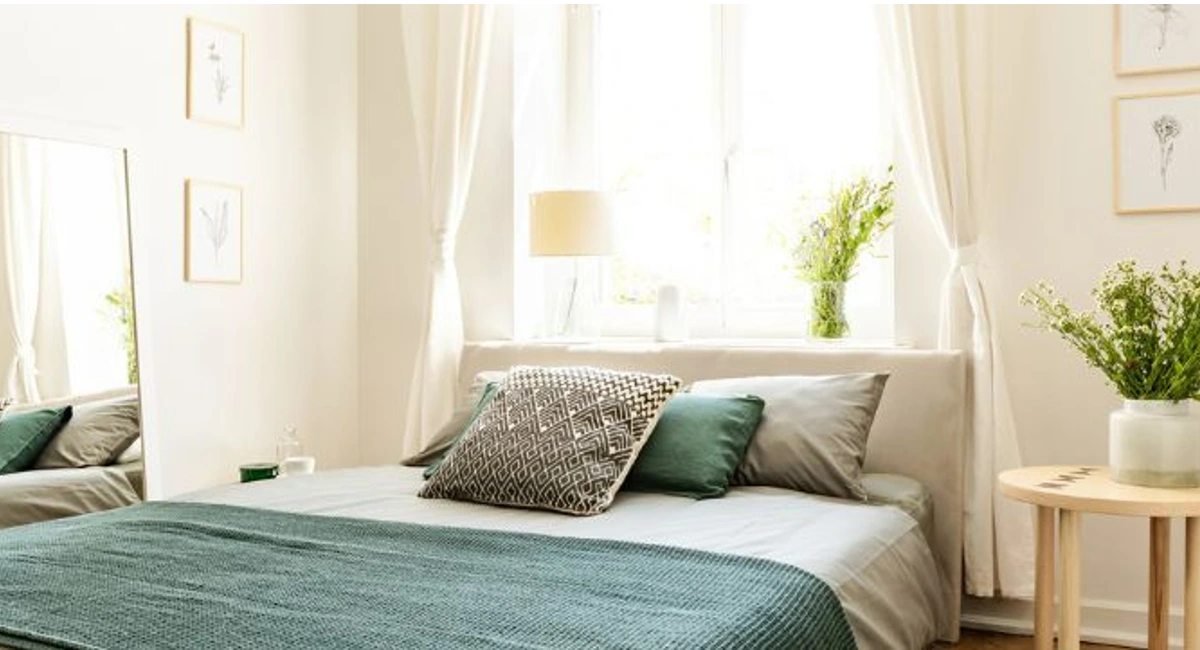 Modern spotless bedroom