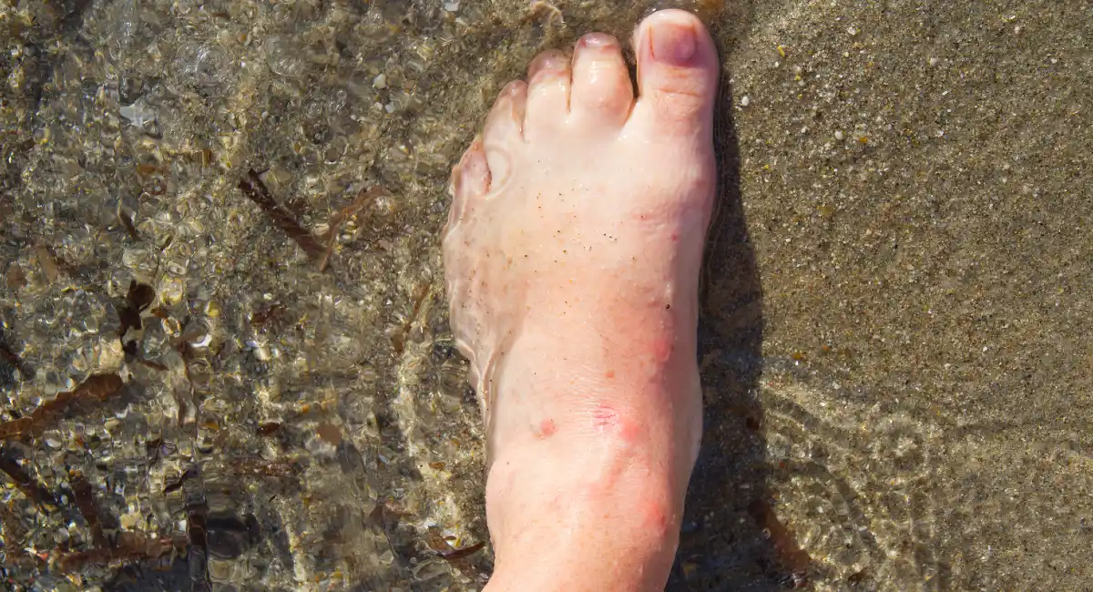 Foot in the sand