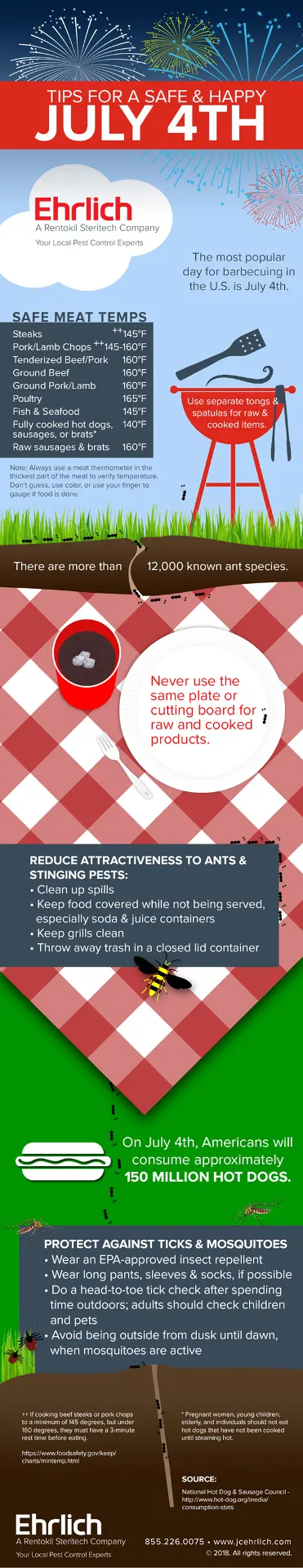 4th of July infographic